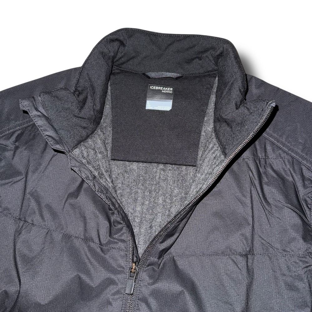 ICEBREAKER‎ Jacket Large MerinoLOFT Descender Hybrid Mid-Layer Wool Front Zip